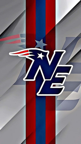 New England Patriots Logo Mobile Background 850x1512px