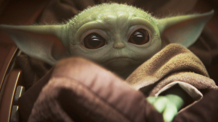 Baby Yoda Full HD 1080p Wallpaper 1920x1080px