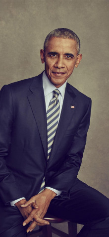 Barak Obama iPhone 13 Pro Wallpaper 1170x2532px