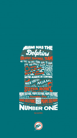 Miami Dolphins Phone HD Background 1080x1920px