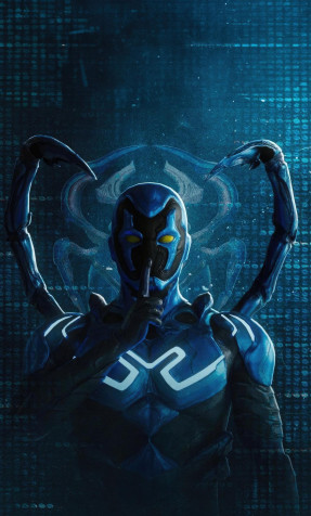 Blue Beetle Phone Wallpaper 1280x2120px