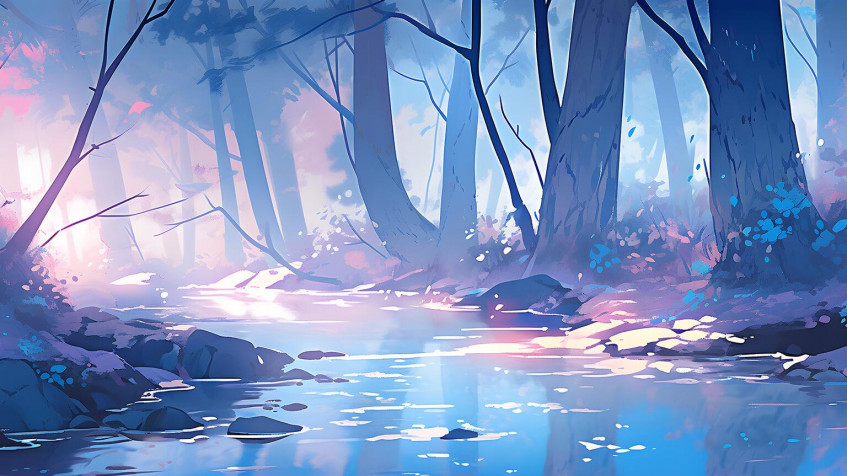 Forest HD Background 1536x864px