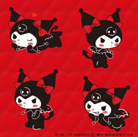 Kuromi MacBook Background 1080x1074px