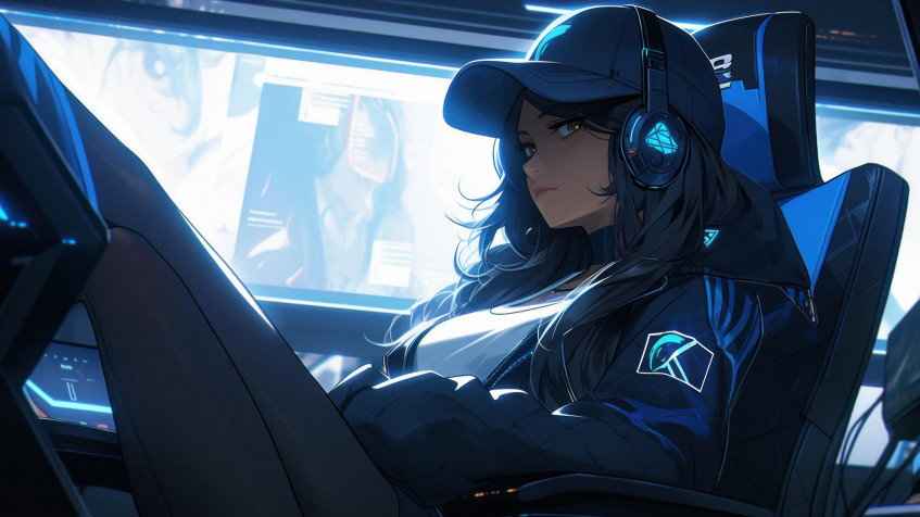 Anime Girl With Cap Full HD 1080p Wallpaper 1920x1080px