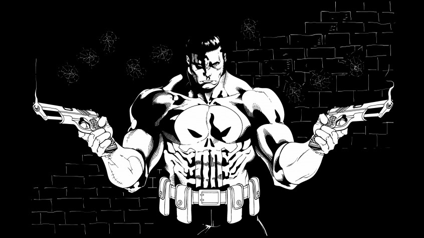 The Punisher Laptop Wallpaper 5050x2840px