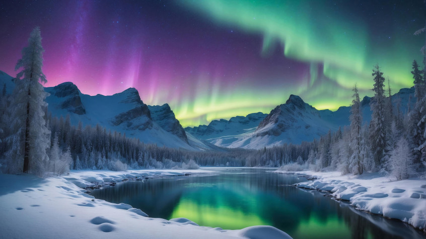 Aurora Northern Lights 4k UHD Wallpaper 3840x2160px