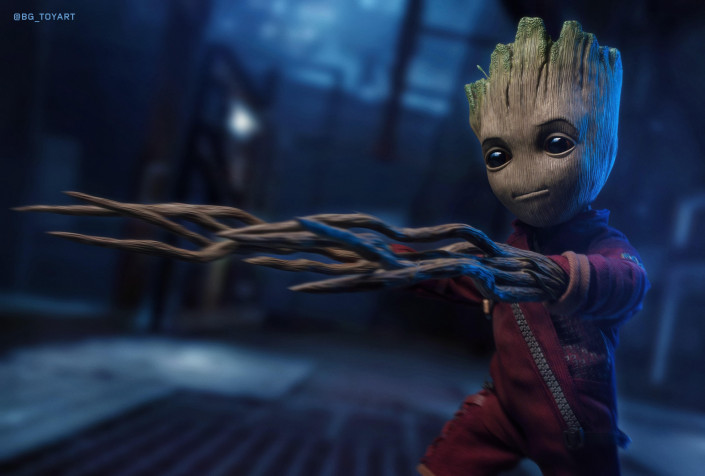 Baby Groot Desktop Wallpaper 5600x3778px