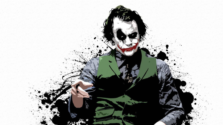 Joker Heath Ledger Full HD 1080p Wallpaper 1920x1080px