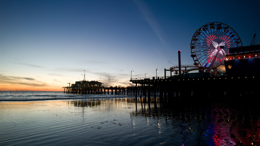 Santa Monica Pier 4k UHD Wallpaper 3840x2160px