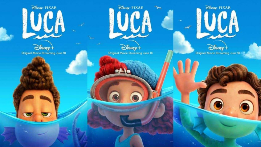 Luca Pixar MacBook Background 1366x768px