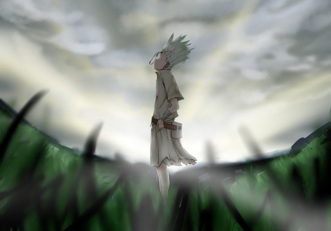 Senku Ishigami Laptop Background 1920x1340px