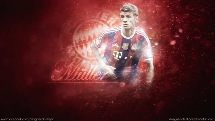 Thomas Muller Full HD 1080p Wallpaper 1920x1080px