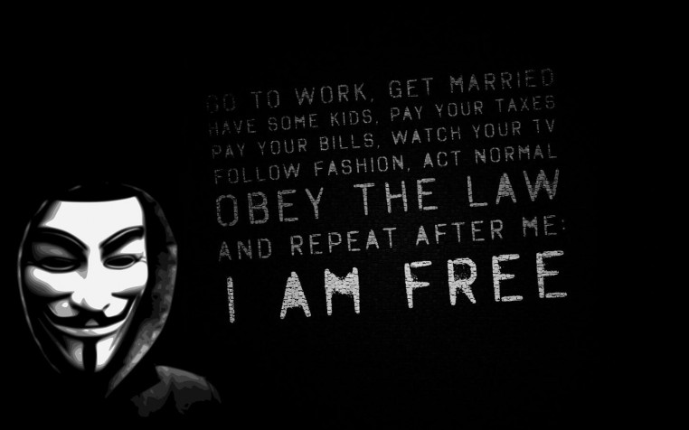 Anonymous Man Desktop Background 1440x900px