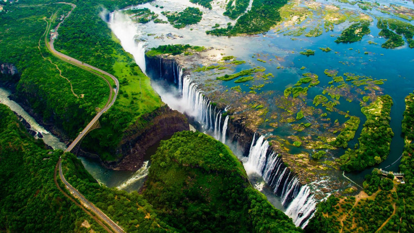 Victoria Falls Full HD 1080p Wallpaper 1920x1080px