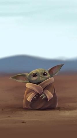 Baby Yoda Phone Background Image 900x1600px