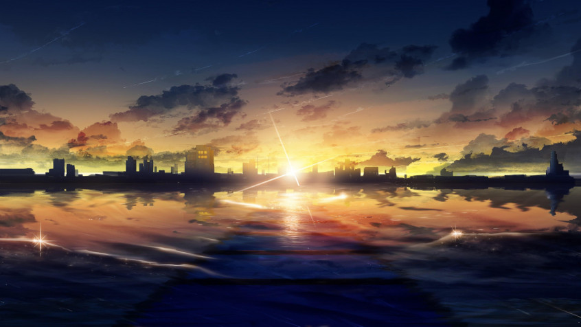 Anime Landscape 4k UHD Wallpaper 3840x2160px