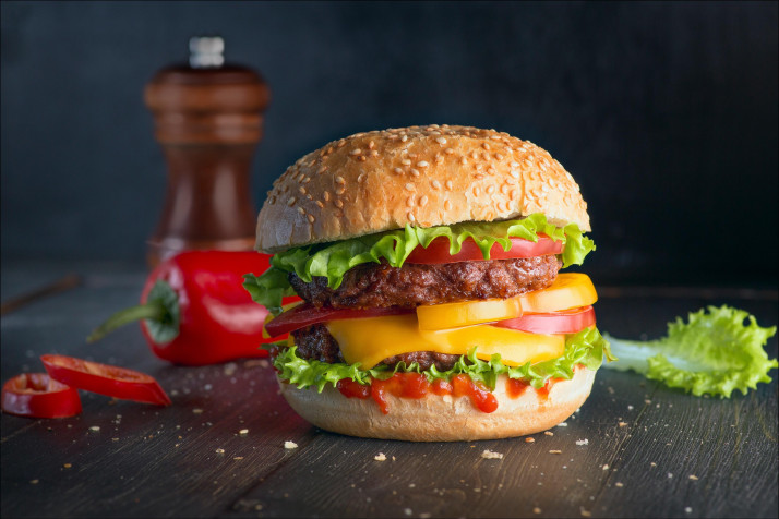 Burger HD Wallpaper 3500x2333px