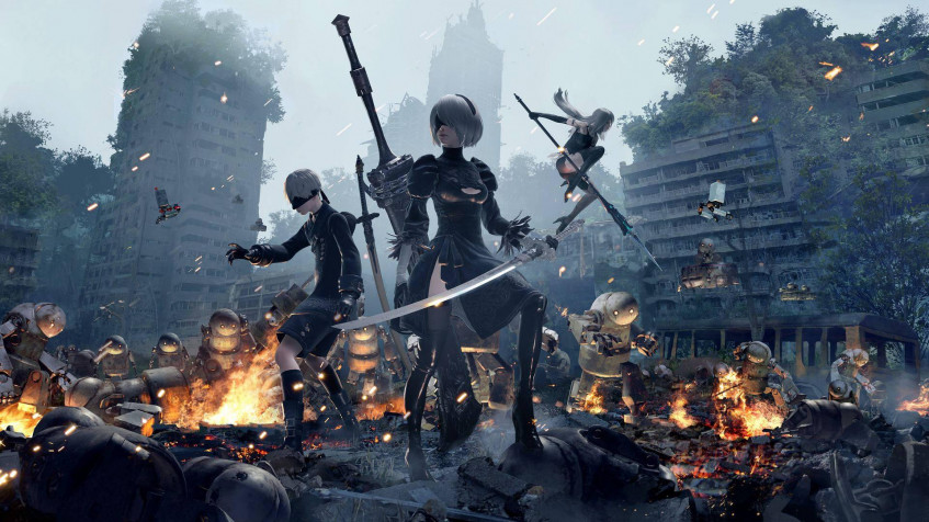 Nier Automata Full HD 1080p Wallpaper 1920x1080px