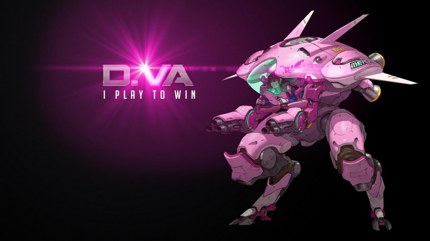 Dva Overwatch Full HD 1080p Wallpaper 1920x1080px