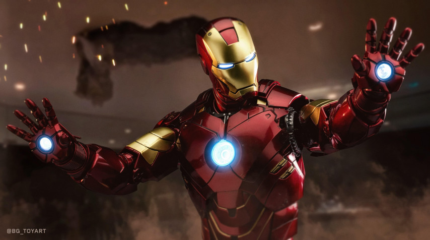 Iron Man Desktop HD Background 5237x2917px