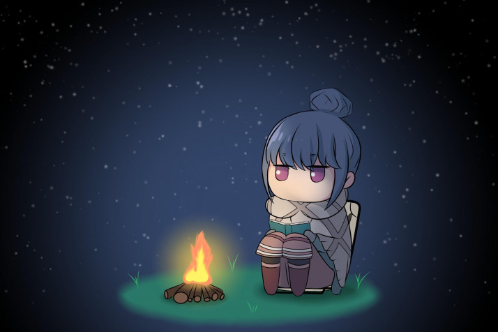 Laid Back Camp Desktop HD Background 2400x1600px