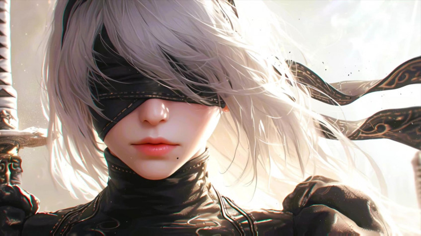 Nier Automata Full HD 1080p Wallpaper 1920x1080px