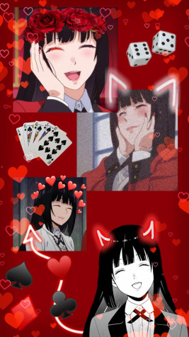 Yumeko Jabami iPhone Background 1948x3463px