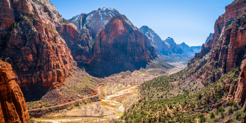 Zion National Park HD Background 6144x3072px