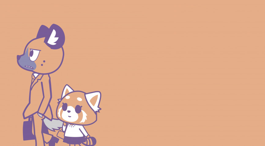 Aggretsuko MacBook Background 7860x4320px