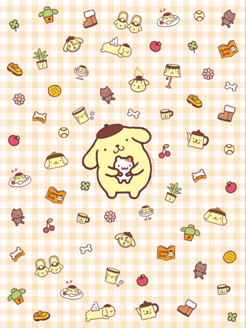 Pompompurin Phone Background Image 900x1200px