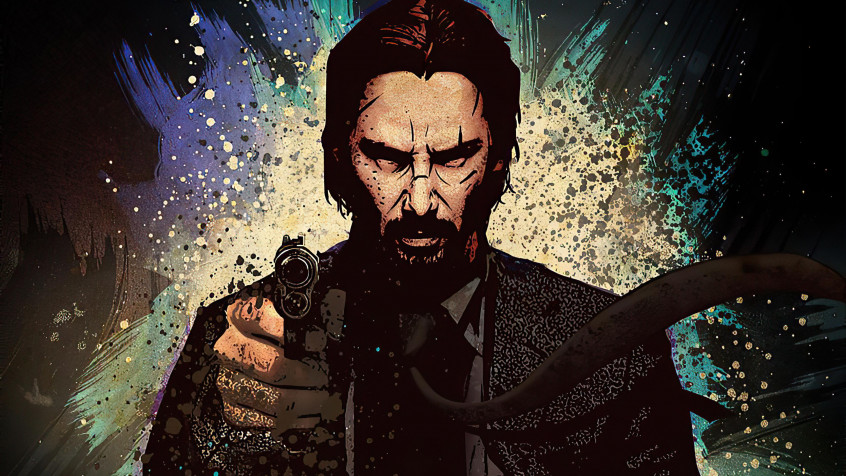 John Wick Laptop Background 3428x1928px