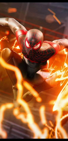 Miles Morales Mobile Background 800x1644px