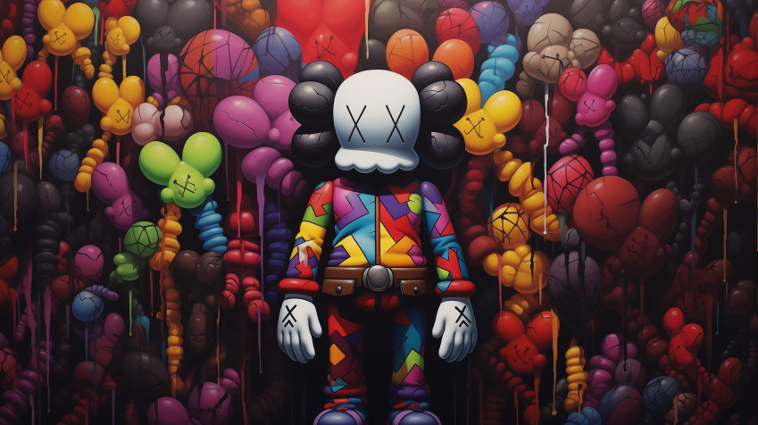 Kaws Wallpaper Image 2912x1632px