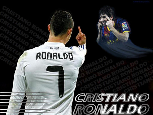 Ronaldo And Messi Desktop HD Background 1024x768px