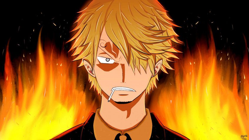 Sanji Desktop HD Background 3584x2016px