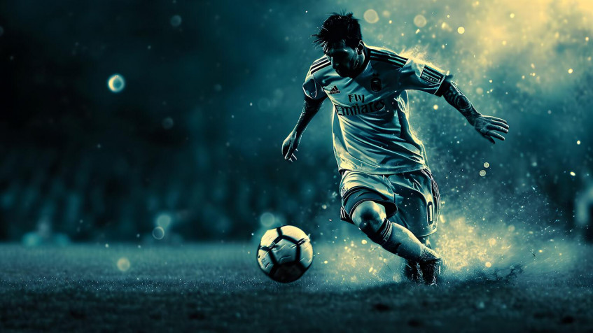 Aesthetic Lionel Messi Desktop Background 1536x864px