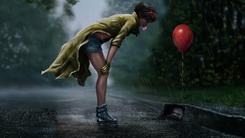 Pennywise Full HD 1080p Wallpaper 1920x1080px