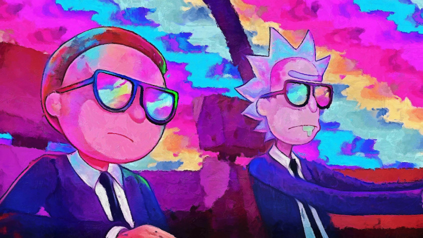 Rick And Morty Hd MacBook Wallpaper 6144x3456px