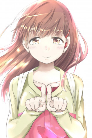 Shouko Nishimiya Phone HD Background 1200x1800px