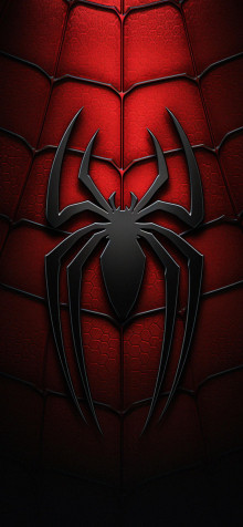 Spiderman Logo Phone Background 1183x2560px