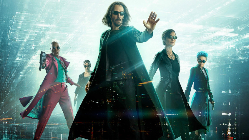 The Matrix Resurrections MacBook Background 2764x1555px