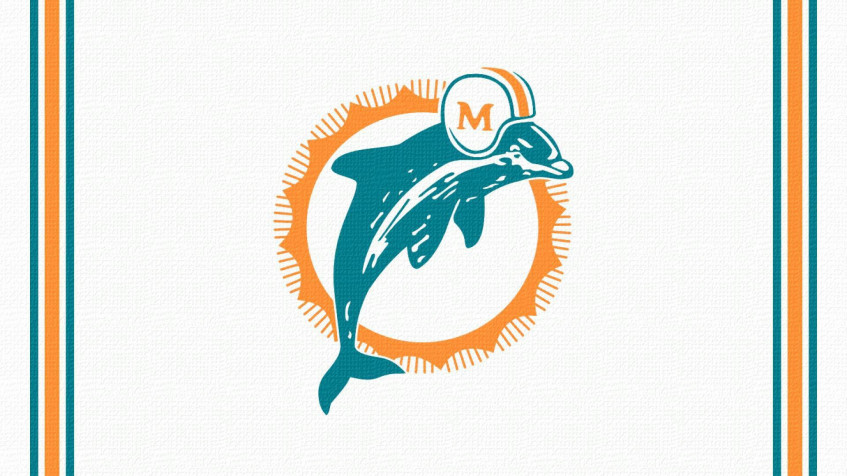 Miami Dolphins Logo Full HD 1080p Wallpaper 1920x1080px