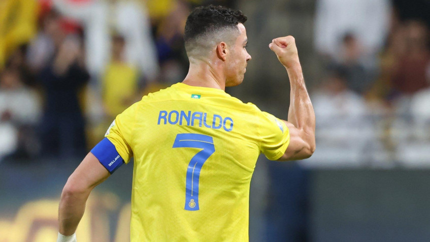 Cristiano Ronaldo Al Nassr Full HD 1080p Wallpaper 1920x1080px