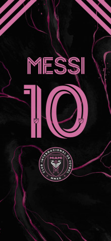 Lionel Messi Inter Miami iPhone 14 Plus Wallpaper 1284x2778px