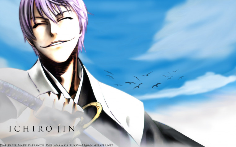 Gin Ichimaru Widescreen HD Wallpaper 1920x1200px