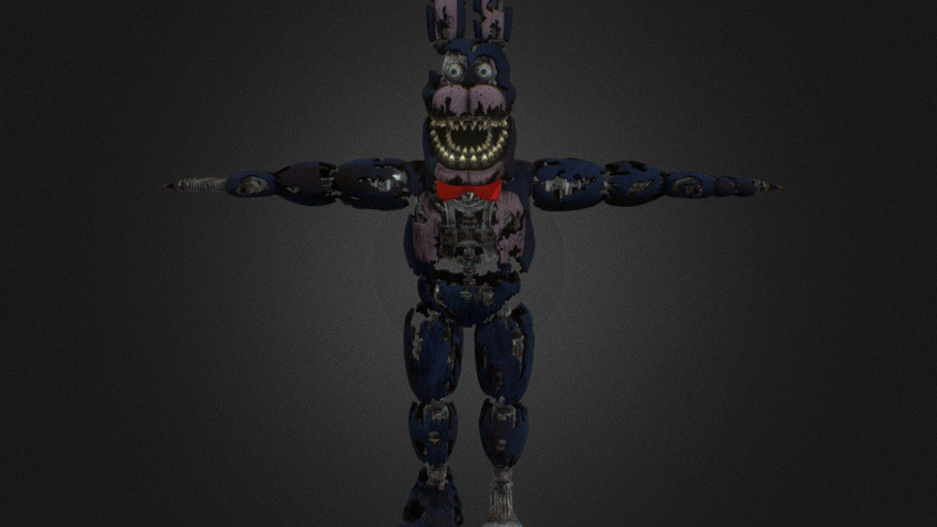 Nightmare Bonnie Full HD 1080p Wallpaper 1920x1080px