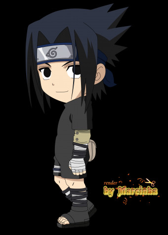 Sasuke Chibi Phone Background Image 2500x3500px