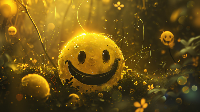 Smiley Laptop Background 2912x1632px