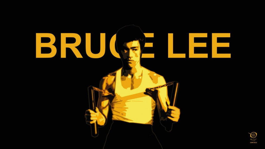 Bruce Lee Desktop HD Background 1366x768px