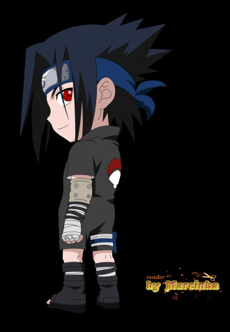 Sasuke Chibi Phone Background Image 2500x3600px